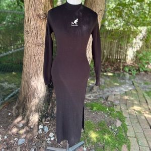 H&M x Kangol long sleeve ribbed dress
